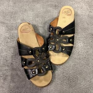 Leather Floral Chunky Dansko Sandals